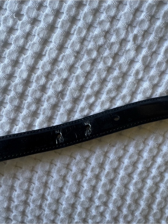 Salvatore Ferragamo Black Leather Belt with Gold Buckle Accent main image 4